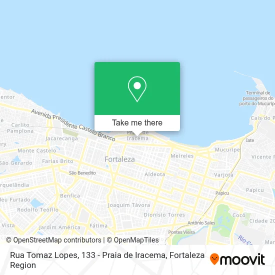 Rua Tomaz Lopes, 133 - Praia de Iracema map