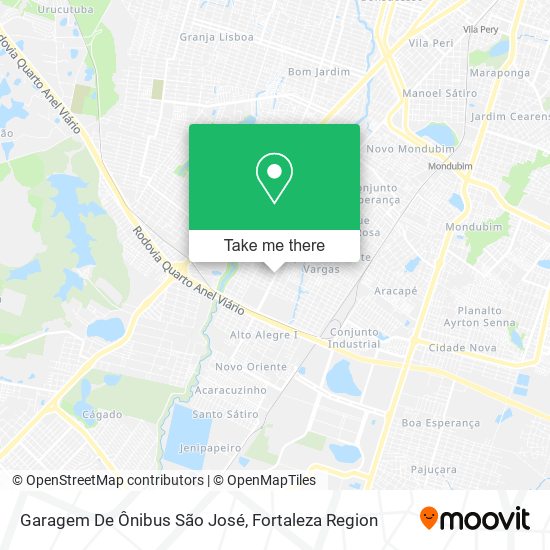 Mapa Garagem De Ônibus São José