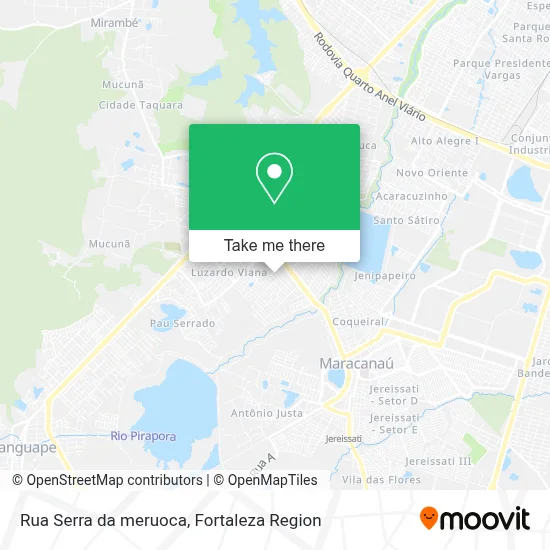 Rua Serra da meruoca map