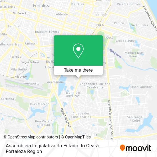 Assembléia Legislativa  do Estado do Ceará map