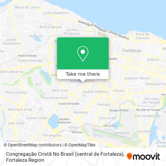 Mapa Congregação Cristã No Brasil (central de Fortaleza)