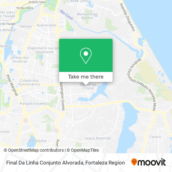 Final Da Linha Conjunto Alvorada map