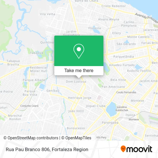 Rua Pau Branco 806 map