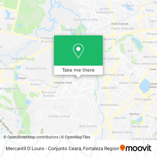 Mercantil O Louro - Conjunto Ceará map