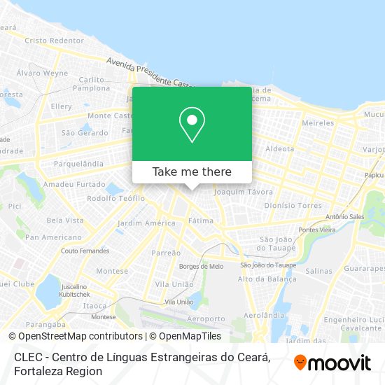 CLEC - Centro de Línguas Estrangeiras do Ceará map