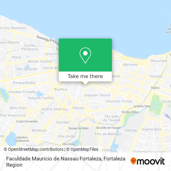 Mapa Faculdade Mauricio de Nassau Fortaleza