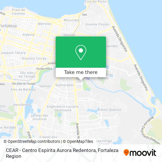 Mapa CEAR - Centro Espírita Aurora Redentora