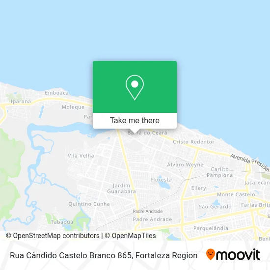 Rua Cândido Castelo Branco 865 map