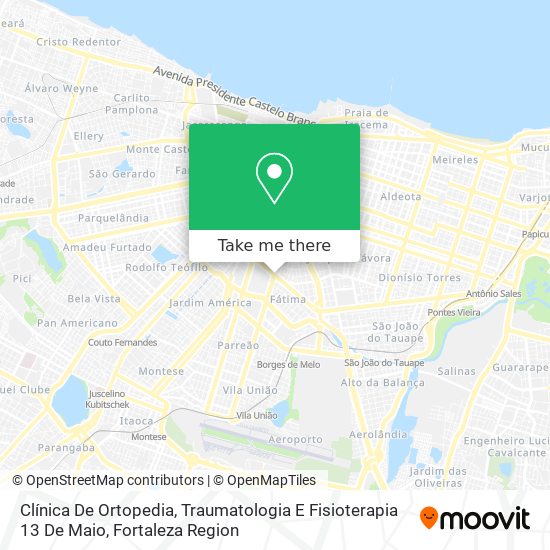 Clínica De Ortopedia, Traumatologia E Fisioterapia 13 De Maio map