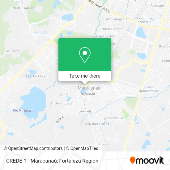 CREDE 1 - Maracanaú map