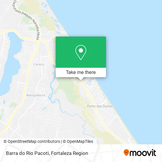 Barra do Rio Pacoti map