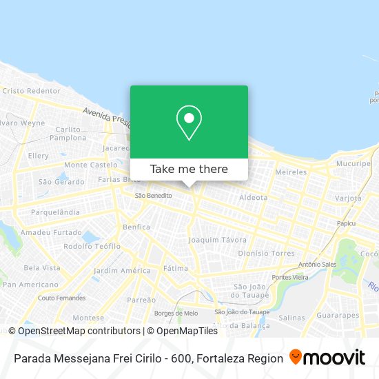 Parada Messejana Frei Cirilo - 600 map
