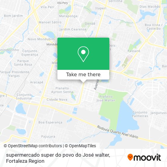 supermercado super do povo do José walter map