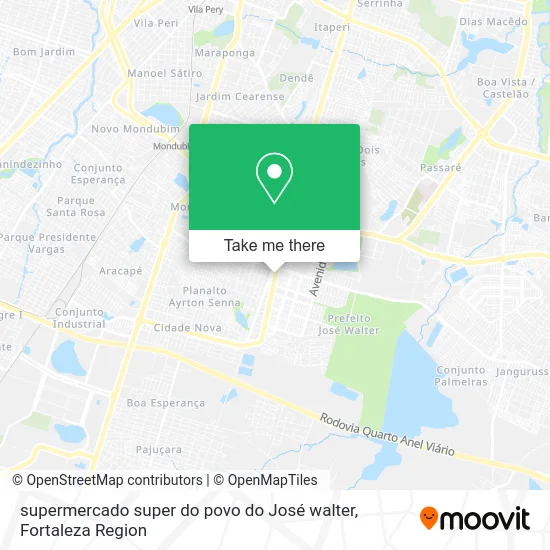 supermercado super do povo do José walter map