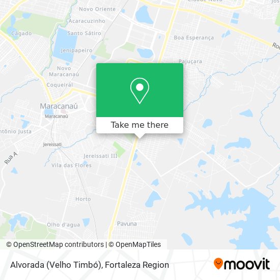 Alvorada (Velho Timbó) map