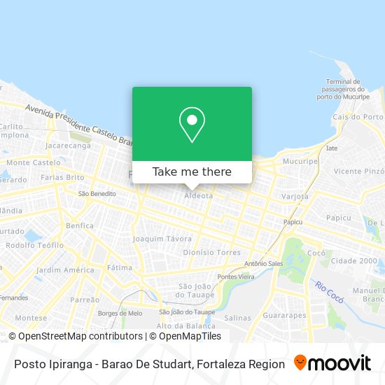 Posto Ipiranga - Barao De Studart map