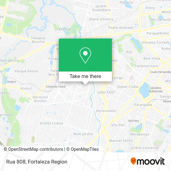 Rua 808 map