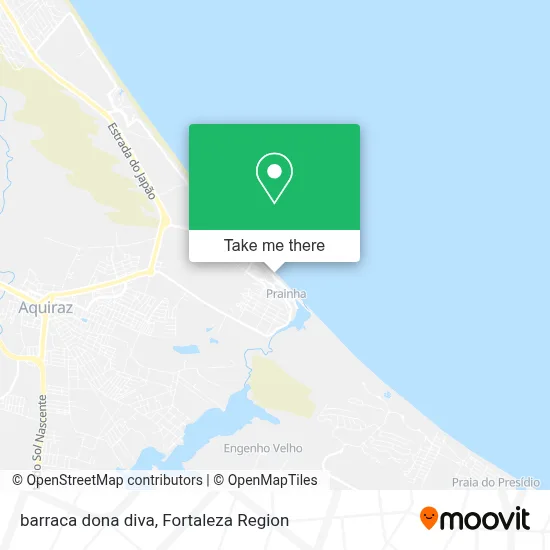 barraca dona diva map