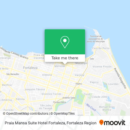 Praia Mansa Suite Hotel Fortaleza map