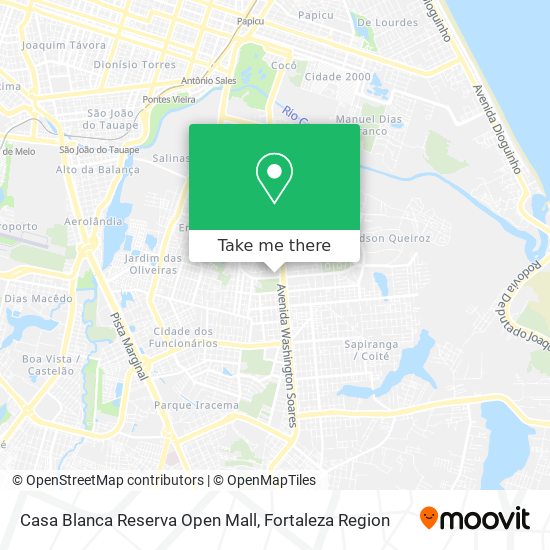 Casa Blanca Reserva Open Mall map