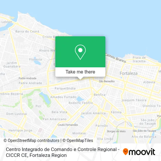 Centro Integrado de Comando e Controle Regional - CICCR CE map