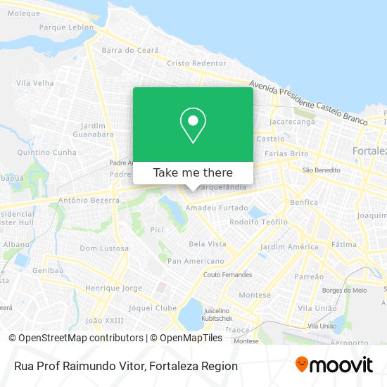 Mapa Rua Prof Raimundo Vitor