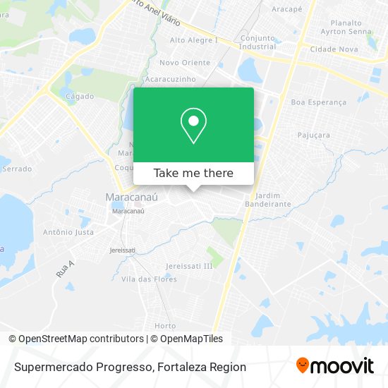 Supermercado Progresso map