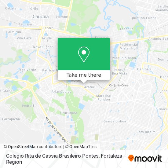 Colegio Rita de Cassia Brasileiro Pontes map