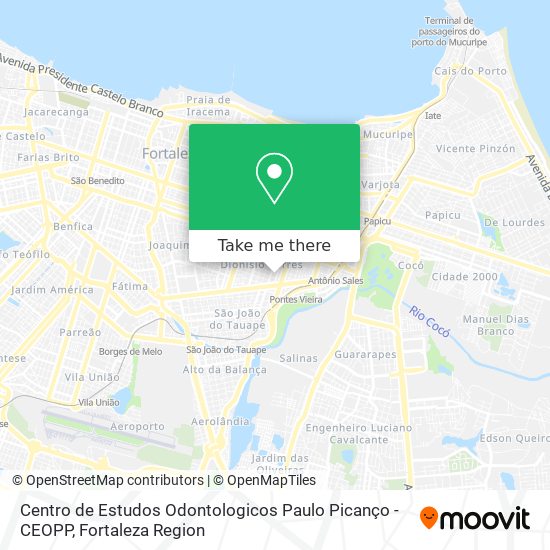 Mapa Centro de Estudos Odontologicos Paulo Picanço - CEOPP