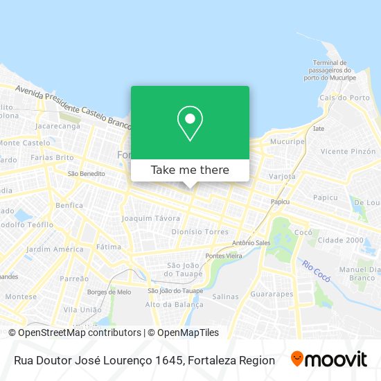 Mapa Rua Doutor José Lourenço 1645