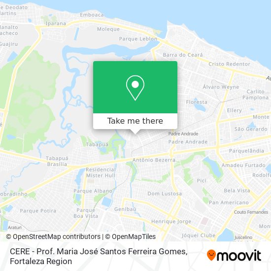 Mapa CERE - Prof. Maria José Santos Ferreira Gomes