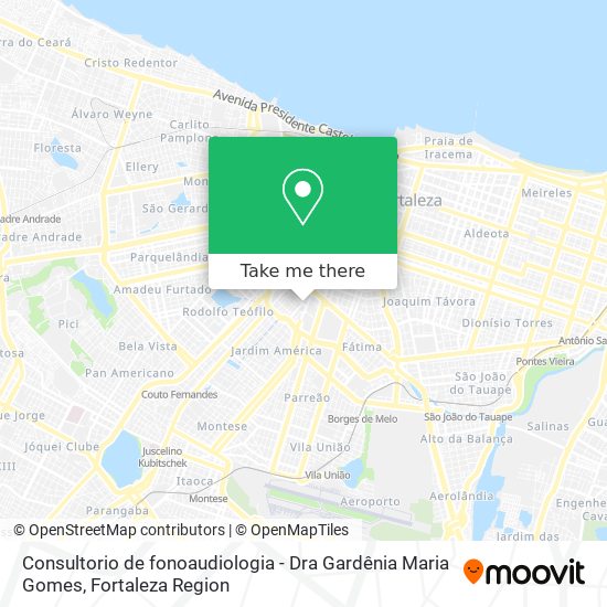 Consultorio de fonoaudiologia - Dra Gardênia Maria Gomes map