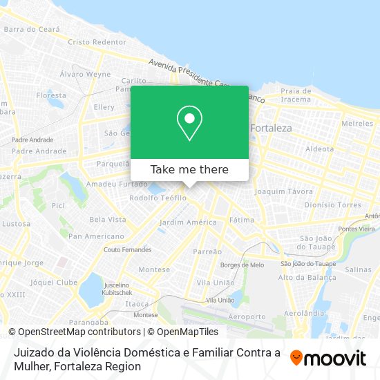 Mapa Juizado da Violência Doméstica e Familiar Contra a Mulher