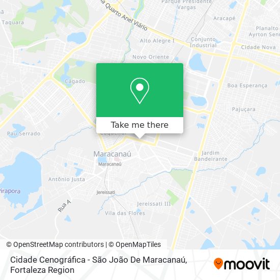 Cidade Cenográfica - São João De Maracanaú map