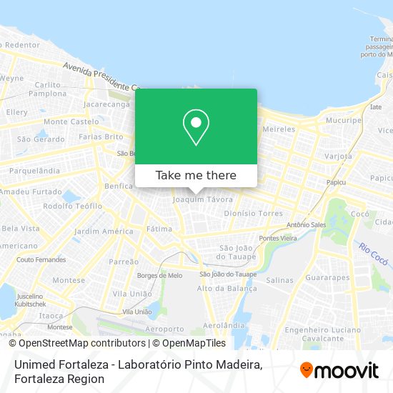 Unimed Fortaleza - Laboratório Pinto Madeira map
