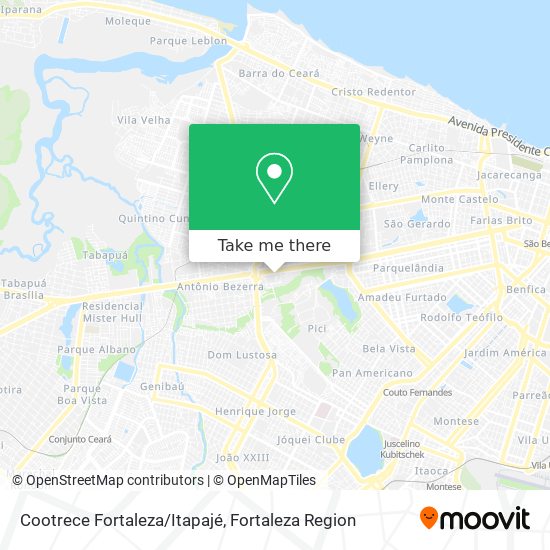 Cootrece Fortaleza/Itapajé map
