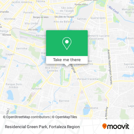 Residencial Green Park map