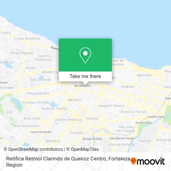 Retifica Retmol Clarindo de Queiroz Centro map