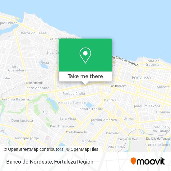 Banco do Nordeste map