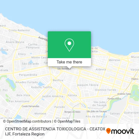 CENTRO DE ASSISTENCIA TOXICOLOGICA - CEATOX IJF map