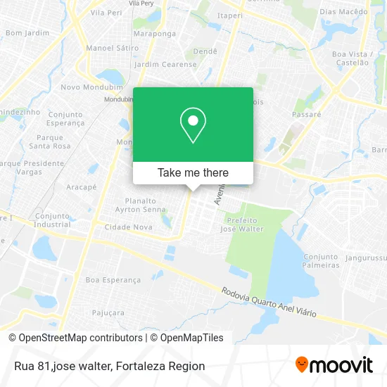 Rua 81,jose walter map