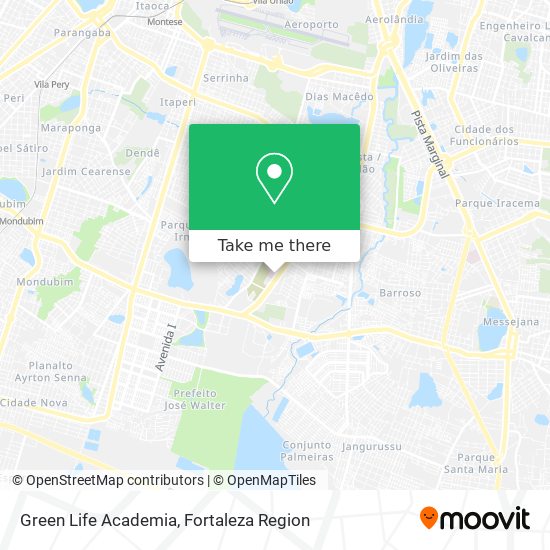 Mapa Green Life Academia