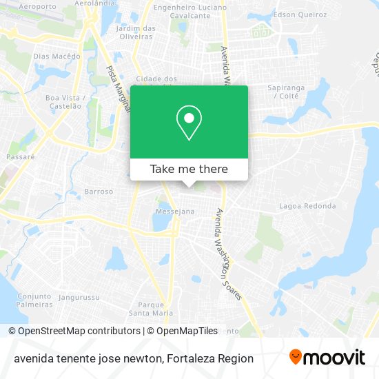 avenida tenente jose newton map