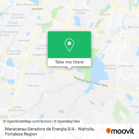 Maracanau Geradora de Energia S / A - Wartsila map