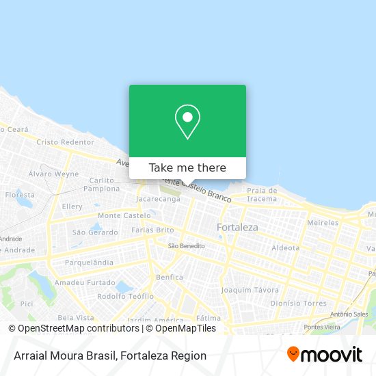 Arraial Moura Brasil map