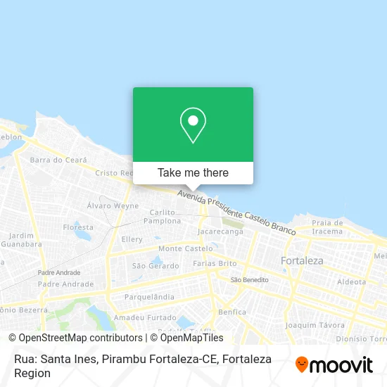 Rua: Santa Ines, Pirambu Fortaleza-CE map