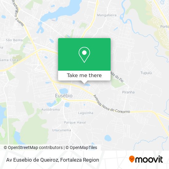 Mapa Av Eusebio de Queiroz