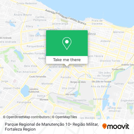 Parque Regional de Manutenção 10• Região Militar map
