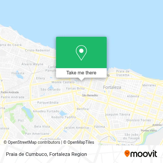 Praia de Cumbuco map