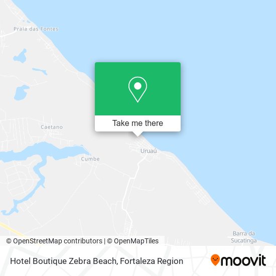 Hotel Boutique Zebra Beach map